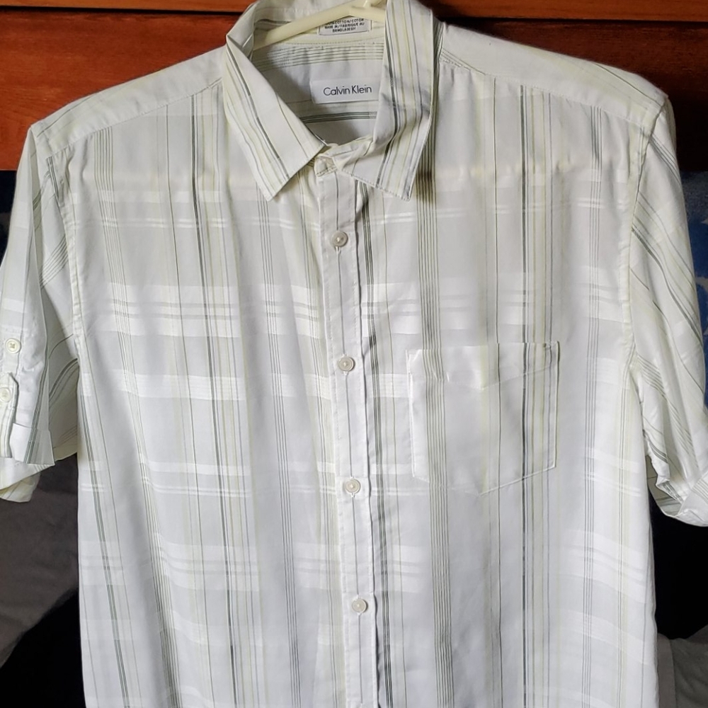 Men Calvin Klein Short sleeve button down shirt
